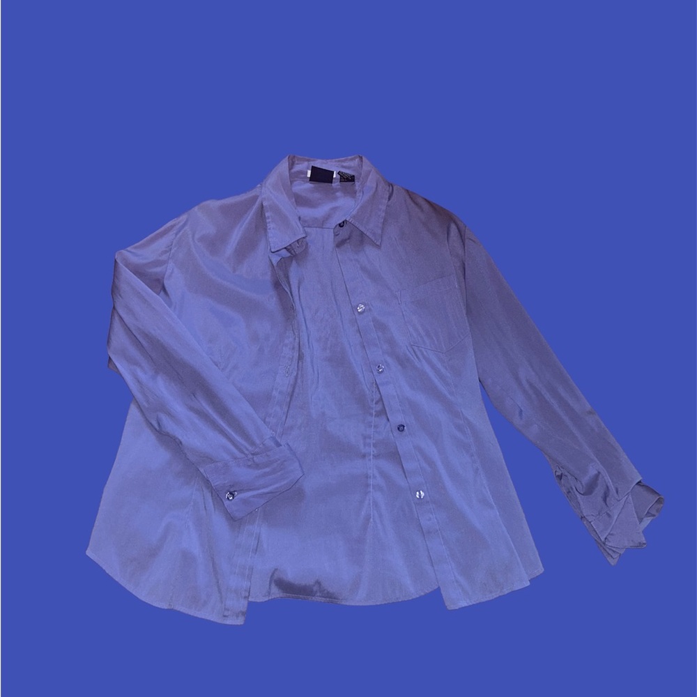 Purple button up size L